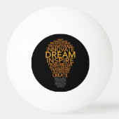Inspirerend gloeilamp aangepaste ping pong ballen (Achterkant)