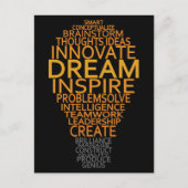 Inspirerend Gloeilamp custom briefkaart (Voorkant)