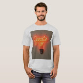 Inspirerend gloeilamp ontwerp t-shirt (Voorkant volledig)