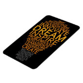 Inspirerend gloeilampmagneet magneet (Linkerzijde)