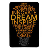 Inspirerend gloeilampmagneet magneet (Verticaal)