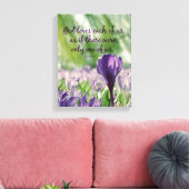 Inspirerend God houdt van elk van ons citaat Canvas Afdruk (Insitu (Woonkamer))