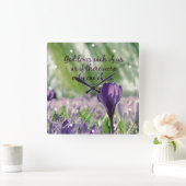 Inspirerend God houdt van elk van ons citaat Vierkante Klok (Huis)