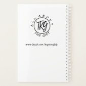 Inspirerend God is binnen haar naam roze kaart Planner (Achterkant)