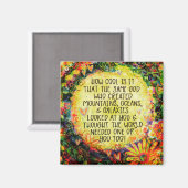 Inspirerend God is Cool Inspirivity Faith Fun Magneet (Voorkant / Achterkant)