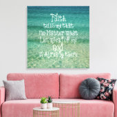 Inspirerend God is er al Christelijk Citaat Canvas Afdruk (Insitu (Woonkamer))