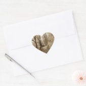Inspirerend God is er al Christelijk Citaat Hart Sticker (Envelop)