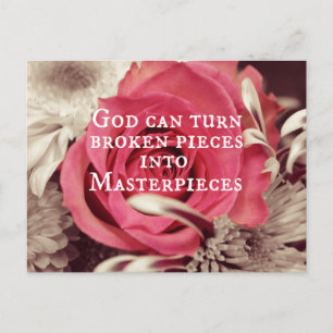 Inspirerend God Quote Masterstuk Briefkaart