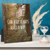 Inspirerend God zal een Way Quote maken Fotoplaat (Zijkant)