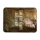 Inspirerend God zal een Way Quote maken Magneet (Horizontaal)