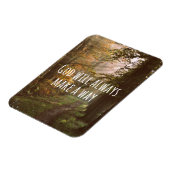 Inspirerend God zal een Way Quote maken Magneet (Linkerzijde)