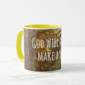 Inspirerend God zal een Way Quote maken Mok (Voorkant links)