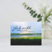 Inspirerend: God zal een weg maken... Briefkaart (Staand voorkant)