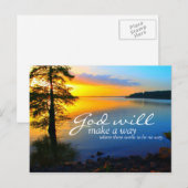 Inspirerend: God zal een weg maken... Briefkaart (Voorkant / Achterkant)