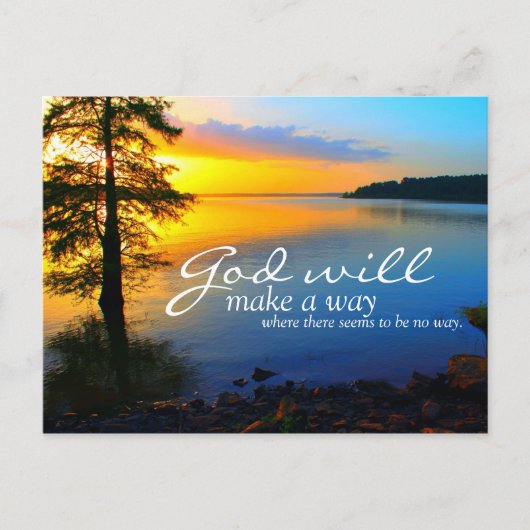 Inspirerend: God zal een weg maken... Briefkaart (Voorkant)