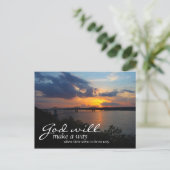 Inspirerend: God zal een weg maken... Briefkaart (Staand voorkant)
