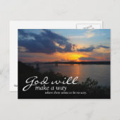 Inspirerend: God zal een weg maken... Briefkaart (Voorkant / Achterkant)