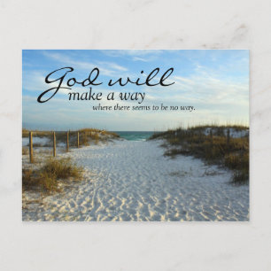 Inspirerend: God zal een weg maken... Briefkaart