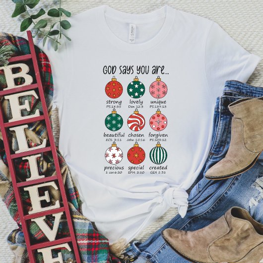 Inspirerend God zegt dat je een T-shirt bent