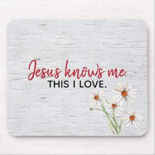 Inspirerend godsdienstige citaat op witte baars muismat