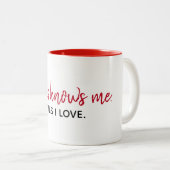 Inspirerend godsdienstige citaat over witte Mok (Voorkant rechts)