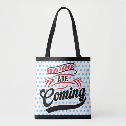 Inspirerend goede tijden tote bag (Voorkant)