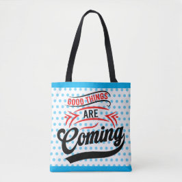 Inspirerend goede tijden tote bag