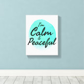 Inspirerend goede vibes voor harde werknemers canvas afdruk (Insitu (Houten vloer))