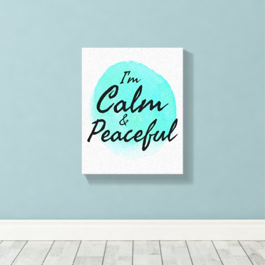 Inspirerend goede vibes voor harde werknemers canvas afdruk (Insitu (Houten vloer))