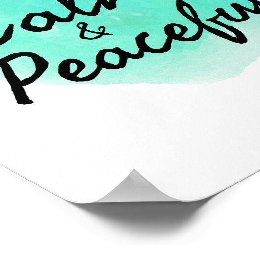 Inspirerend goede vibes voor harde werknemers poster (Hoek)