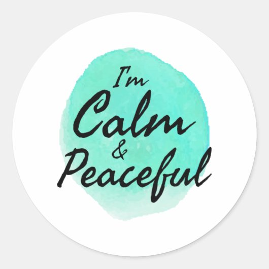 Inspirerend goede vibes voor harde werknemers ronde sticker (Voorkant)