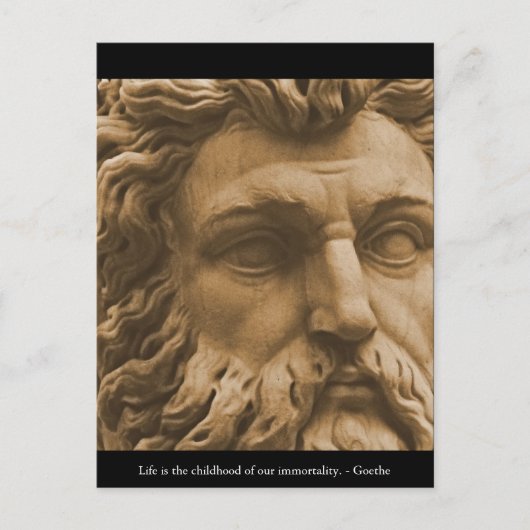 Inspirerend Goethe Quote Briefkaart (Voorkant)