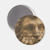 Inspirerend Goethe Quote Magneet (Voorkant / Achterkant)