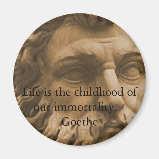Inspirerend Goethe Quote Magneet (Voorkant)