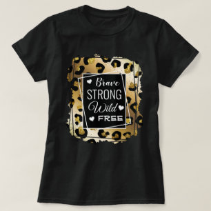 Inspirerend Gold- en zwart proefafdrukken T-shirt