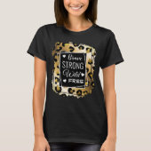 Inspirerend Gold- en zwart proefafdrukken T-shirt (Voorkant)