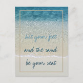 Inspirerend golven van het Surf Turquoise Blue Oce Briefkaart (Voorkant)