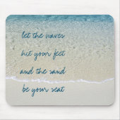 Inspirerend golven van het Surf Turquoise Blue Oce Muismat (Voorkant)