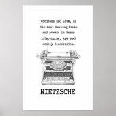 Inspirerend "Goodness" en liefdesquote NIETZSCHE Poster (Voorkant)