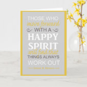 inspirerend gordon b hinckley lds citaat kaart (Gele Bloem)