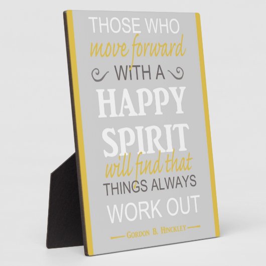 inspirerend gordon b hinckley lds citeert fotoplaat (Zijkant)