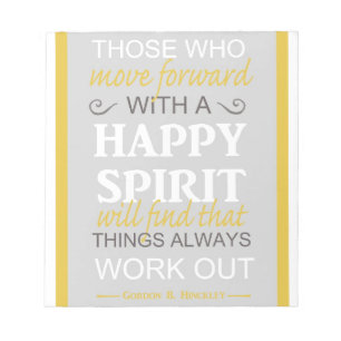 inspirerend gordon b hinckley lds citeert notitieblok
