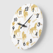 Inspirerend gouden sterren     grote klok (Hoek)