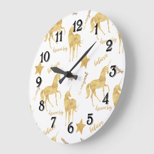 Inspirerend gouden sterren     grote klok (Hoek)