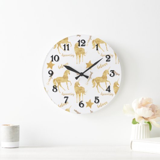 Inspirerend gouden sterren     grote klok (Huis)