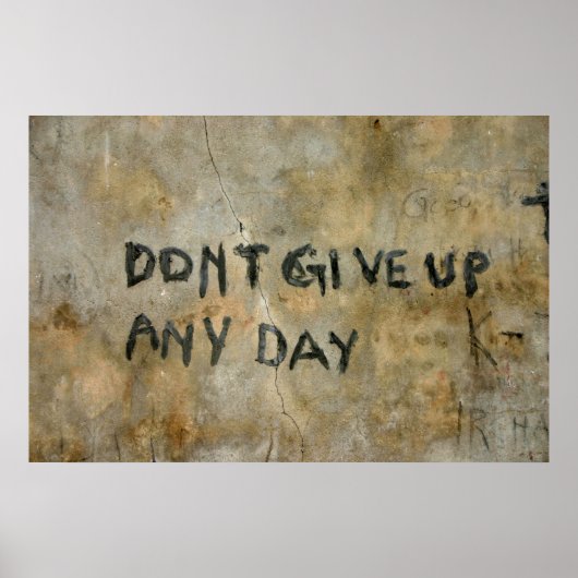 Inspirerend graffiti - Afdrukken Poster (Voorkant)