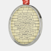 Inspirerend Graffiti-versiering Metalen Ornament (Links)