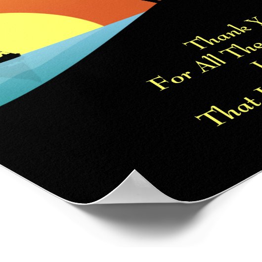 Inspirerend Gratitude Quote Wall Art Poster (Hoek)