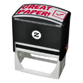 Inspirerend "GREAT PAPER!" Instructeur Rubber Stam Zelfinktende Stempel (Product)
