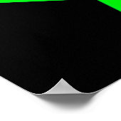 INSPIREREND GROEN GEPERSONALISEERD ZWEMMER POSTER (Hoek)